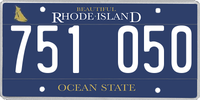RI license plate 751050