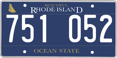 RI license plate 751052
