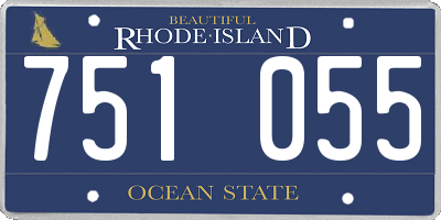 RI license plate 751055