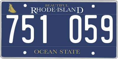 RI license plate 751059