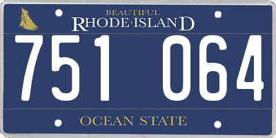 RI license plate 751064