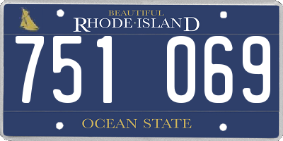 RI license plate 751069