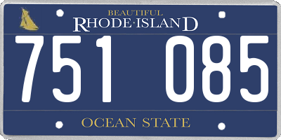 RI license plate 751085