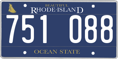RI license plate 751088