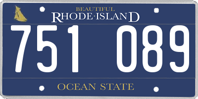 RI license plate 751089