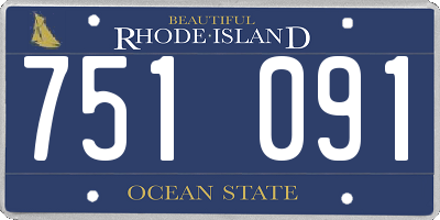 RI license plate 751091