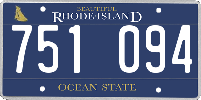 RI license plate 751094