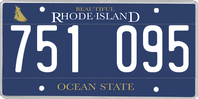 RI license plate 751095