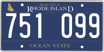 RI license plate 751099