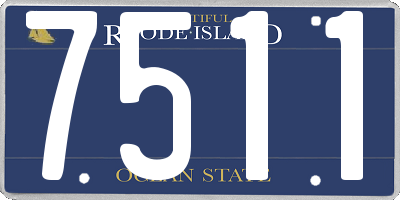 RI license plate 7511