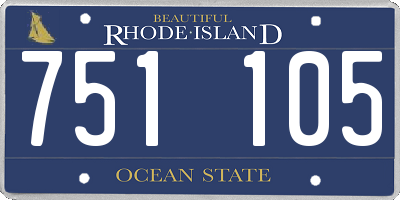 RI license plate 751105
