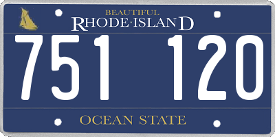 RI license plate 751120