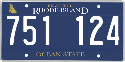 RI license plate 751124