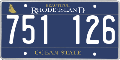 RI license plate 751126