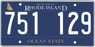 RI license plate 751129