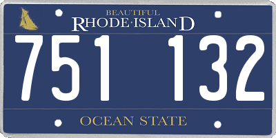RI license plate 751132