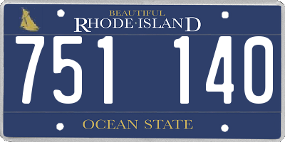 RI license plate 751140