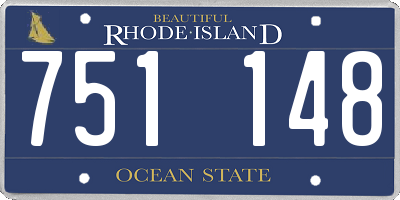 RI license plate 751148