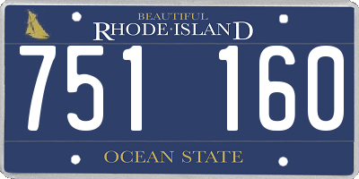 RI license plate 751160