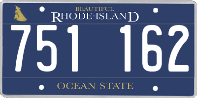 RI license plate 751162