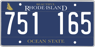 RI license plate 751165