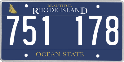 RI license plate 751178