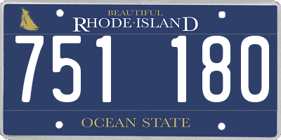 RI license plate 751180