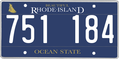 RI license plate 751184