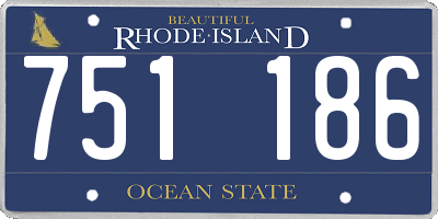 RI license plate 751186