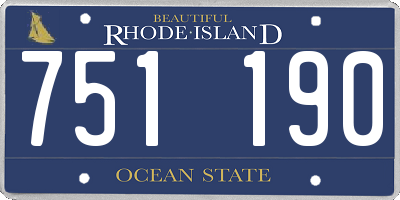 RI license plate 751190