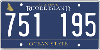 RI license plate 751195