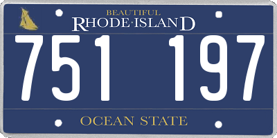 RI license plate 751197