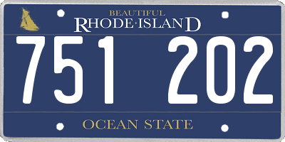 RI license plate 751202