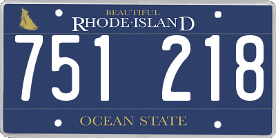 RI license plate 751218