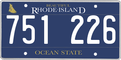 RI license plate 751226