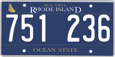 RI license plate 751236