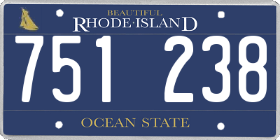 RI license plate 751238