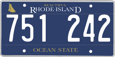 RI license plate 751242