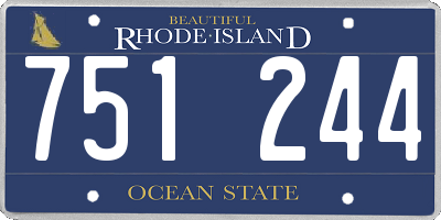 RI license plate 751244