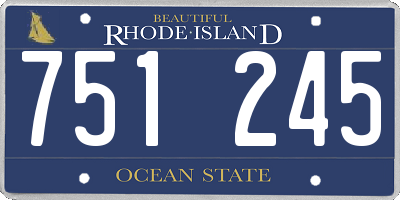 RI license plate 751245
