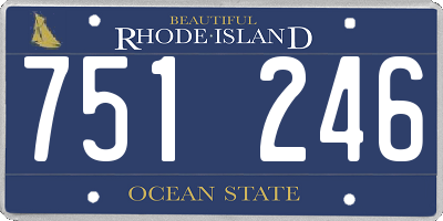 RI license plate 751246