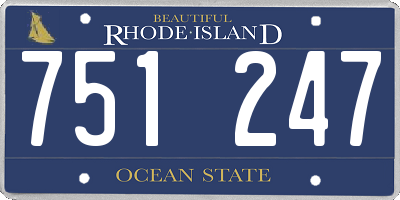 RI license plate 751247