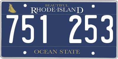 RI license plate 751253