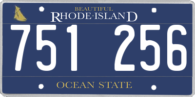 RI license plate 751256