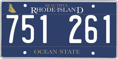 RI license plate 751261