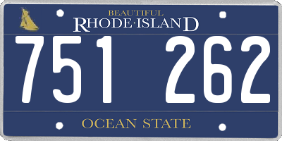 RI license plate 751262
