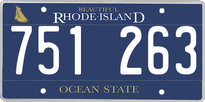 RI license plate 751263