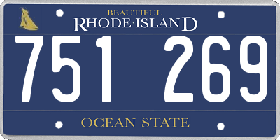 RI license plate 751269