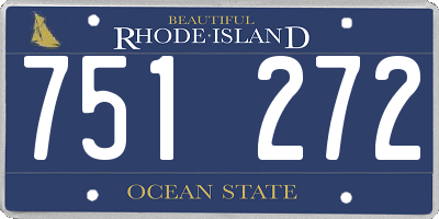 RI license plate 751272