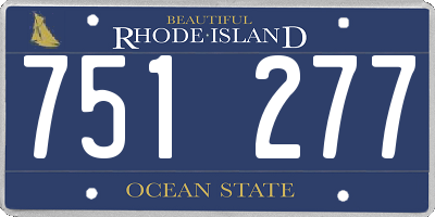 RI license plate 751277